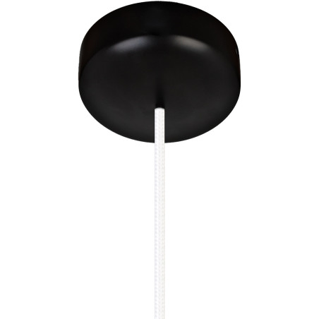 Suspension design ACRON 1 E27 - aulne noir / blanc