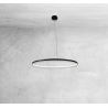 Suspension Design AGARI anneau intérieur LED 38W 4000K CRI90 - noir