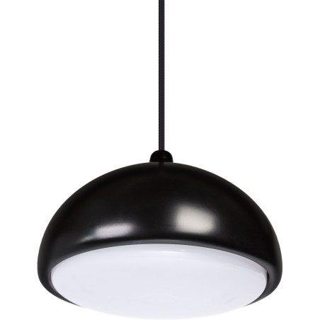 Suspension luminaire design ACRON 2 E27 - noir / aulne noir