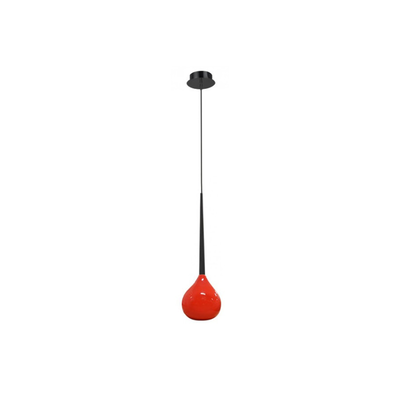 Suspension luminaire design AGA 1 E14 - rouge