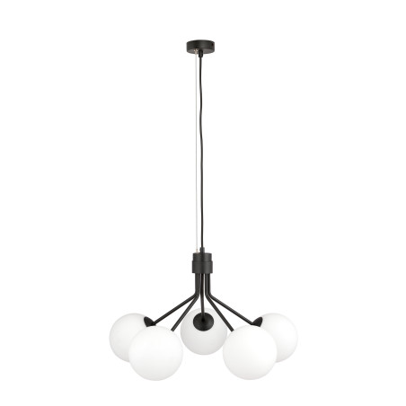 Lampe Suspendue design NOVA 5xE14 - noir / blanc