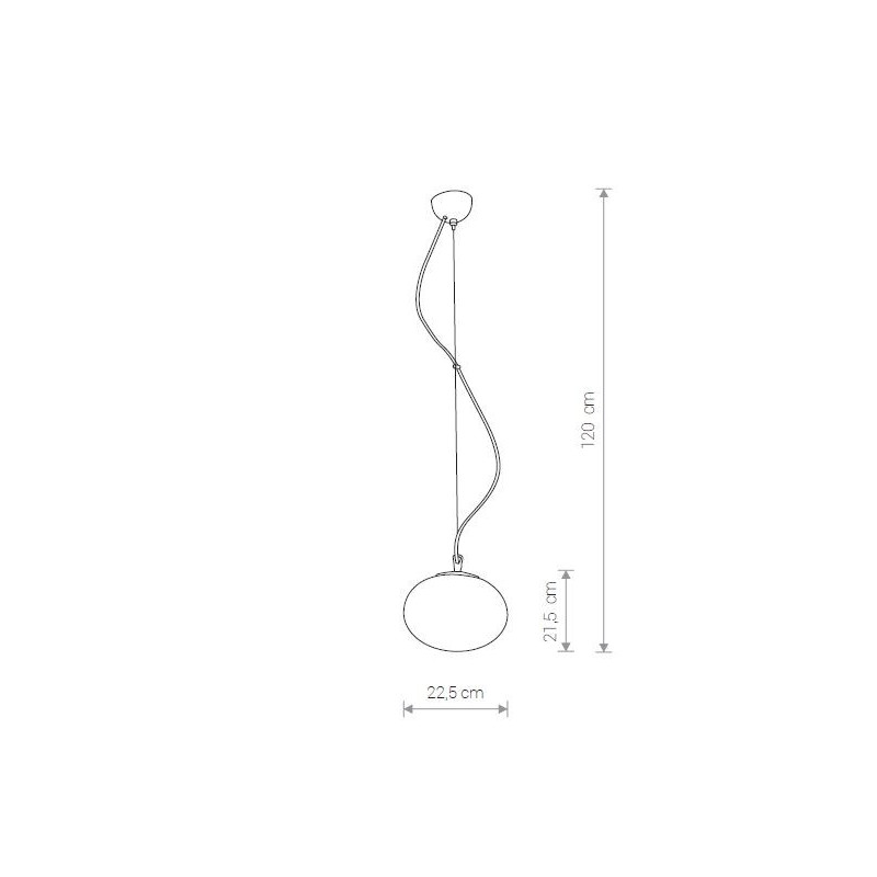 Suspension luminaire NUAGE S E27 - blanc