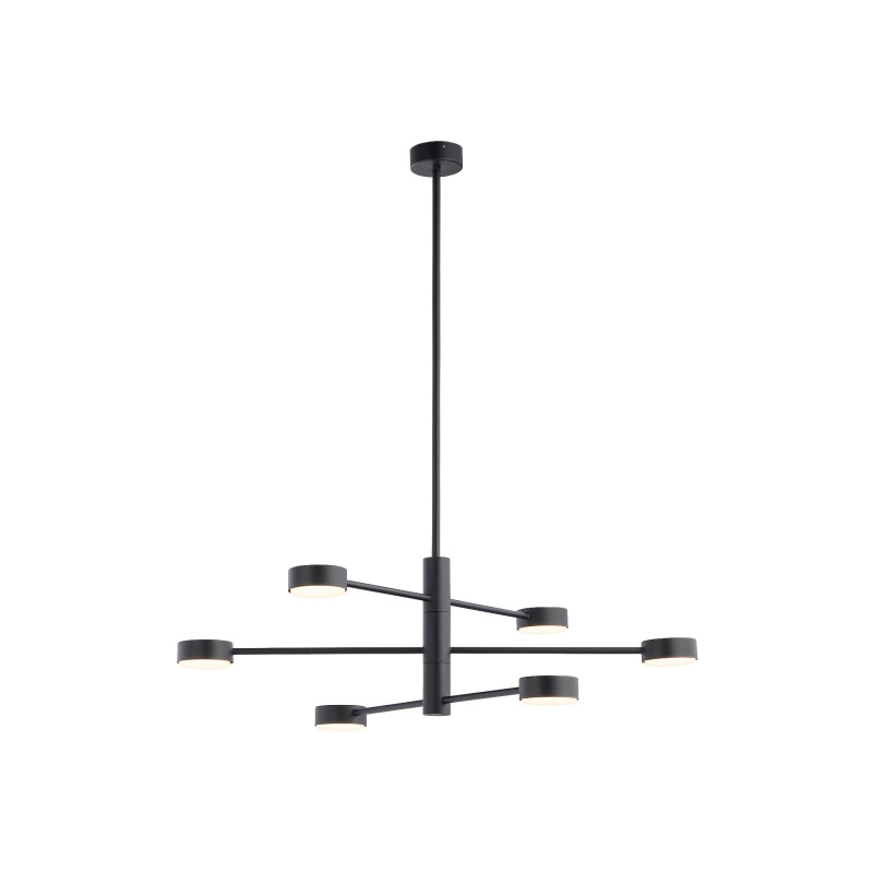 Suspension luminaire ORBIT 6xGX53 - noir