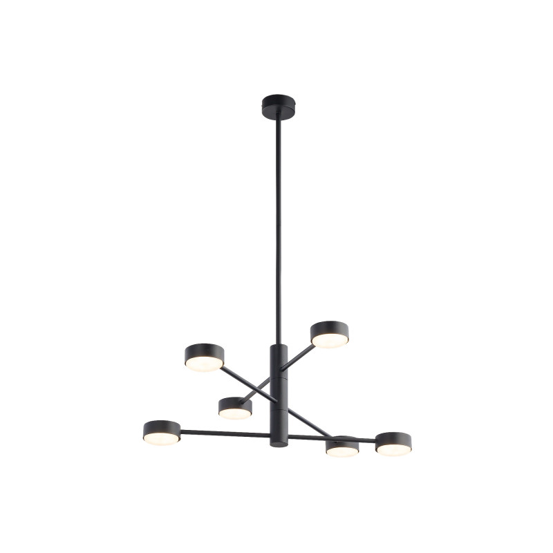 Suspension luminaire ORBIT 6xGX53 - noir