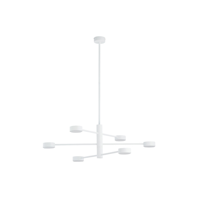 Suspension luminaire design ORBIT 6xGX53 - blanc