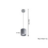 Lampe Suspendue design ORBIS 1 GU10 - gris