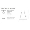 Luminaire Design suspendue ORACLE D70 SQUARE LED 43W 3000K - blanc