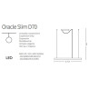 Luminaire Design suspendue ORACLE SLIM D70 LED 35W 3000K - noir