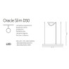 Lampe Design suspendue ORACLE SLIM D50 LED 30W 3000K - noir