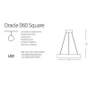 Lampe Design suspendue ORACLE D60 SQUARE LED 39W 3000K - noir