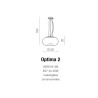 Lampe Suspendue design OPTIMA 2 E27 3x40W blanc