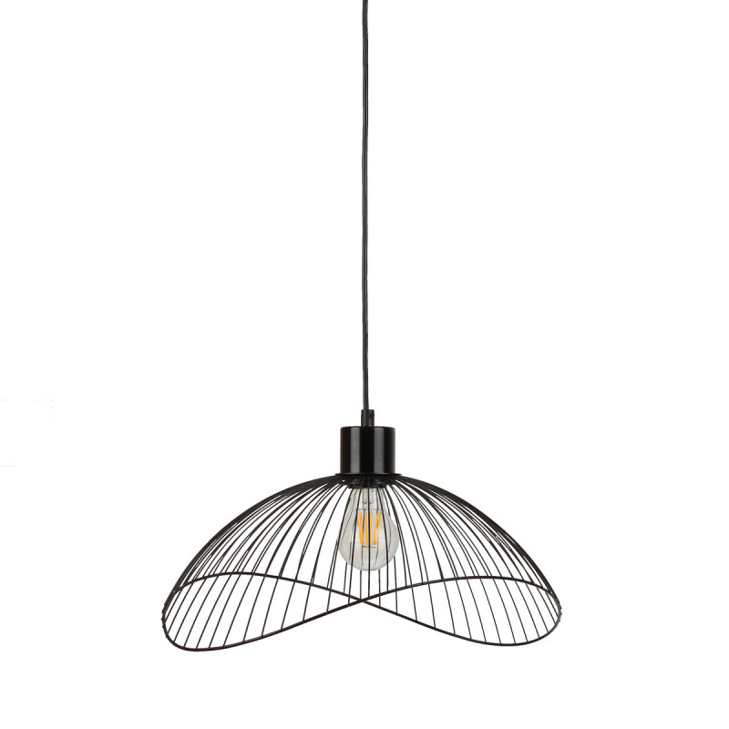 Suspension luminaire NUNEZ E27 - noir