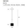 Luminaire Design suspendue MESH LED 5W 3000K - noir / or