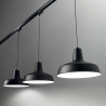 Luminaire Industriel Suspension MOBY TRACK E27 - noir