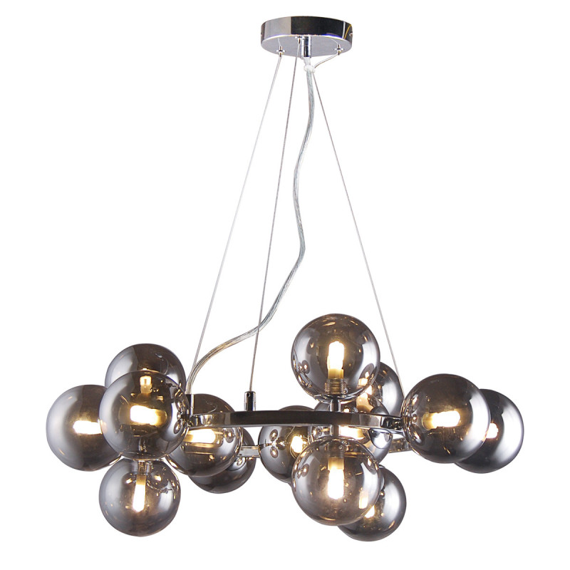 Suspension design MARBELIO 15xG9 - chrome / fumé