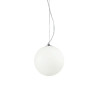 Suspension luminaire design MAPA BIANCO SP1 D30 E27 blanc