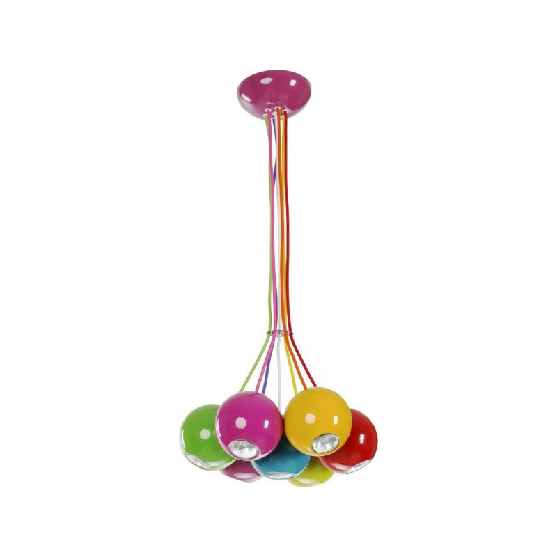 Lampe Suspendue design MALWI 7xGU10 - multicolore