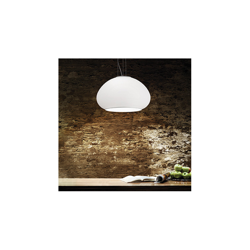 Lampe Suspendue avec abat-jou MAMA SP3 D50 E27 blanc