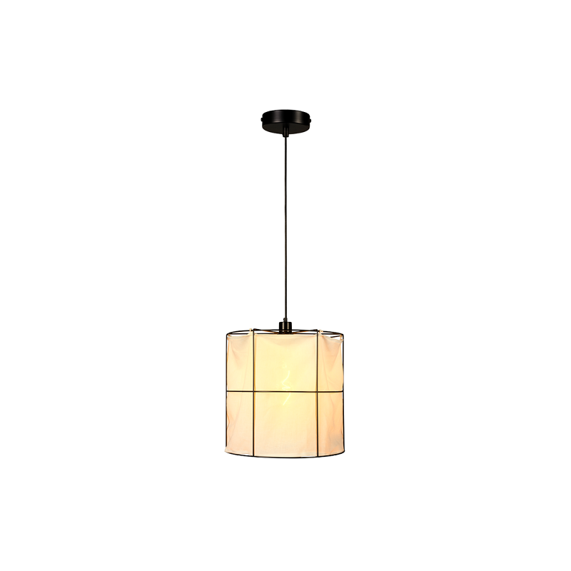 Suspension luminaire design MARINERO diamètre 40cm E27 - noir / blanc