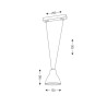 Lampe Suspendue design MASAMI E27 - blanc