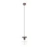 Suspension industrielle NETUNO E27 - argent / pin gris