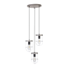 Luminaire Industriel Suspension NETUNO 3xE27 - argent / pin gris