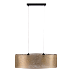 Lampe en suspension abat jour Design NEVOA 2xE27 - noir / or