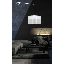 Lampe en suspension abat jour Design MONOLIT 1 BLANC 1xE27 - blanc