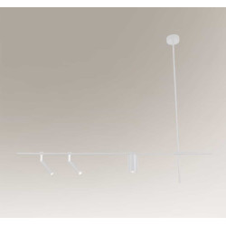 Suspension luminaire design NAMASU 2xG9 + GU10 - blanc