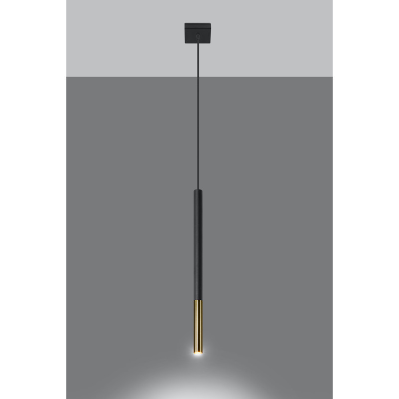 Suspension luminaire MOZAICA G9 - noir / or