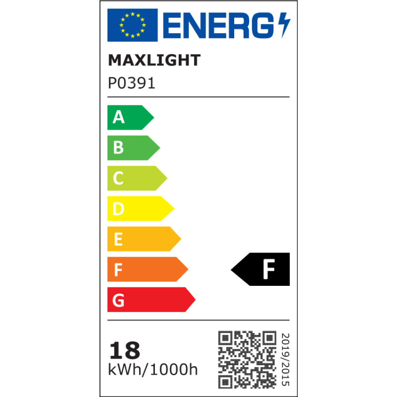 Lampe suspendue SAPHIR LED 18W 3000K - chrome / cristal