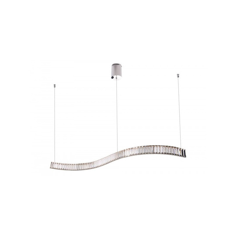 Lampe suspendue SAPHIR LED 18W 3000K - chrome / cristal