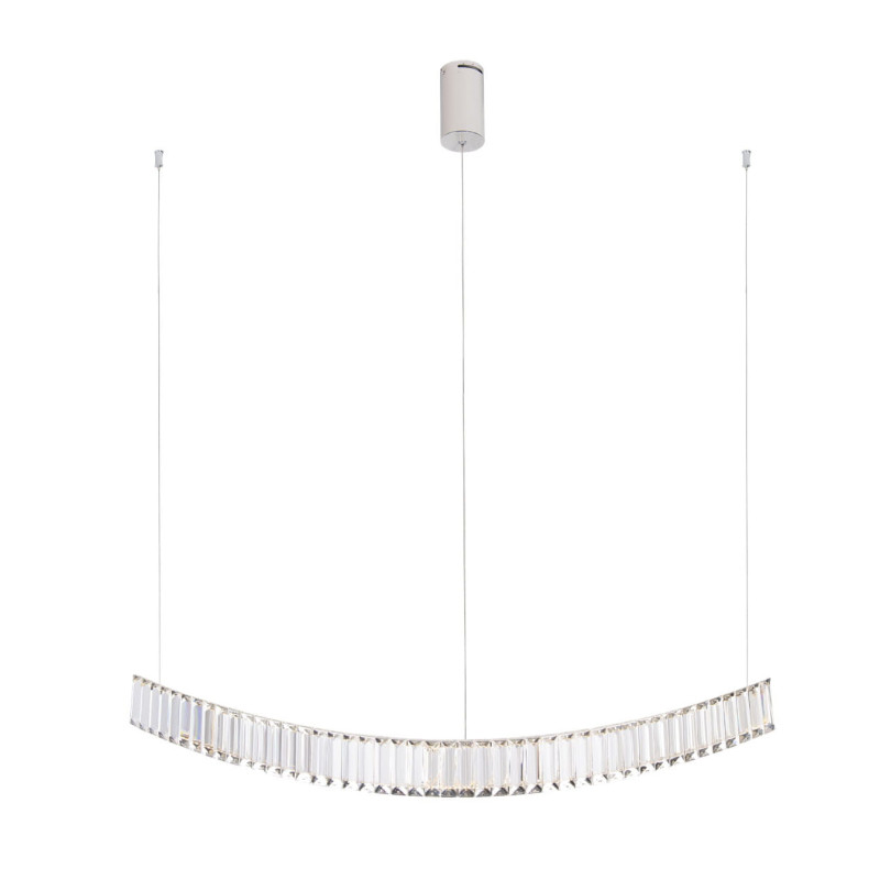 Lampe suspendue SAPHIR LED 13W 3000K - chrome / cristal