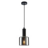 Suspension design SANTIA E27 - noir / fumé