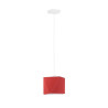 Lampe Suspendue avec abat-jour SALLO E27 - blanc / rouge