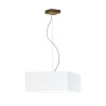 Lampe Suspendue avec abat-jou SANGRIA E27 - or / blanc