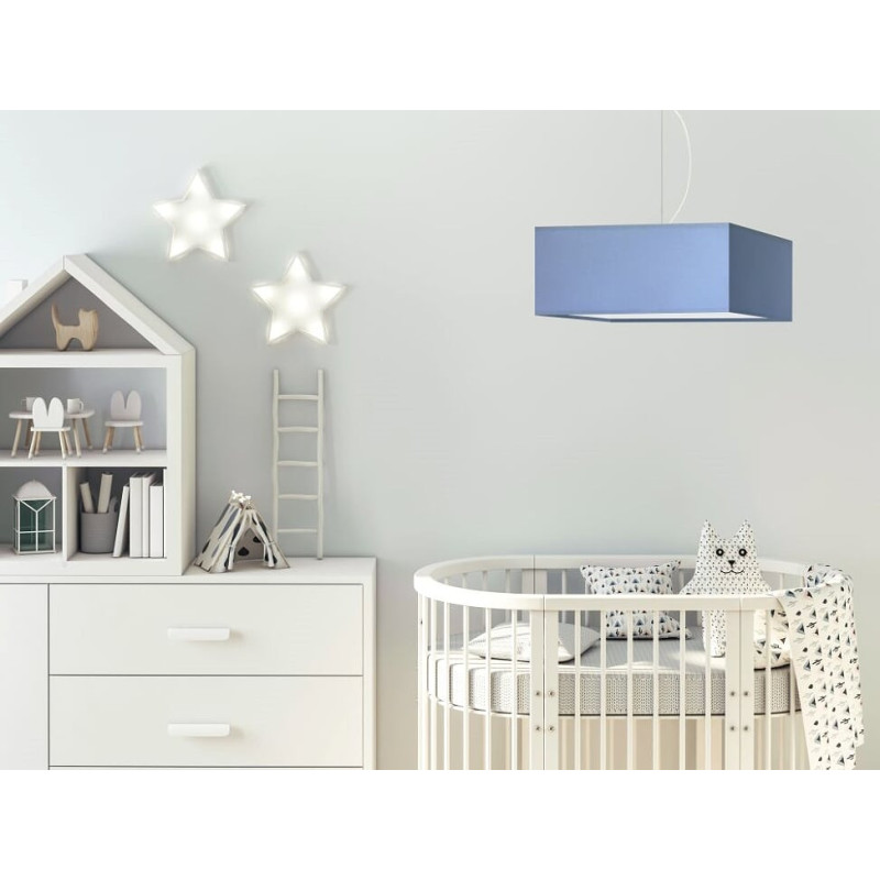 Lampe en suspension abat jour Design SANGRIA E27 - blanc