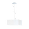 Lampe Suspendue avec abat-jou SANGRIA E27 - acier / blanc