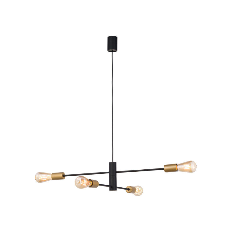 Lampe Suspendue design ROTOR 4xE27 - noir