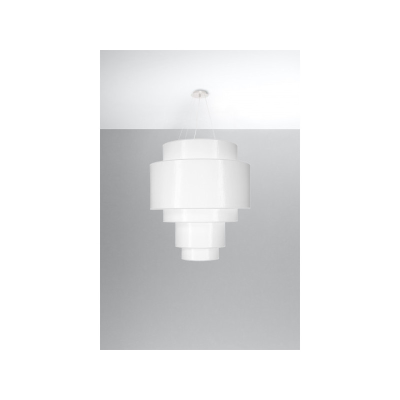 Suspension luminaire design REFLEXION 7xE27 - blanc