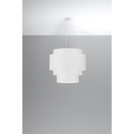 Suspension luminaire design REFLEXION 5xE27 - blanc