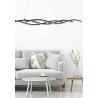 Luminaire Design suspendue RESINA LED 53W noir, argent