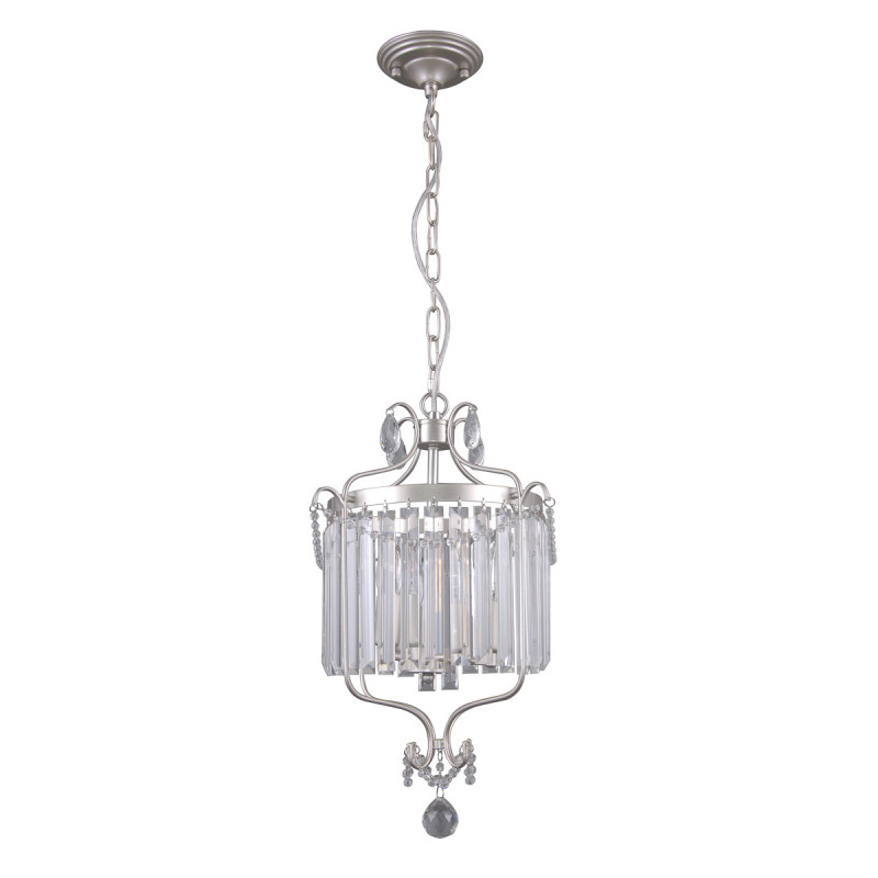 Lampe suspendue RINALDO E14 - argent Cristal