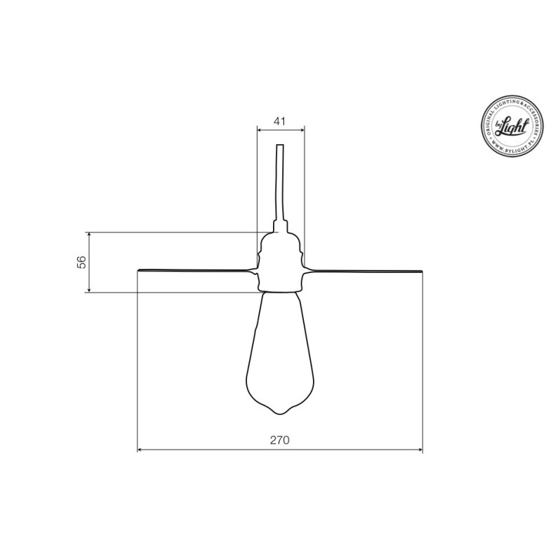 Luminaire Industriel Suspension ROCK Loft E27 - laiton