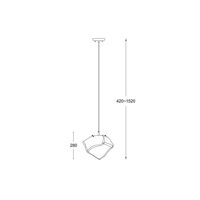 Suspension design ROCK E27 - or / transparent