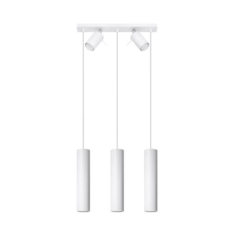 Suspension luminaire design RING 5xGU10 - blanc