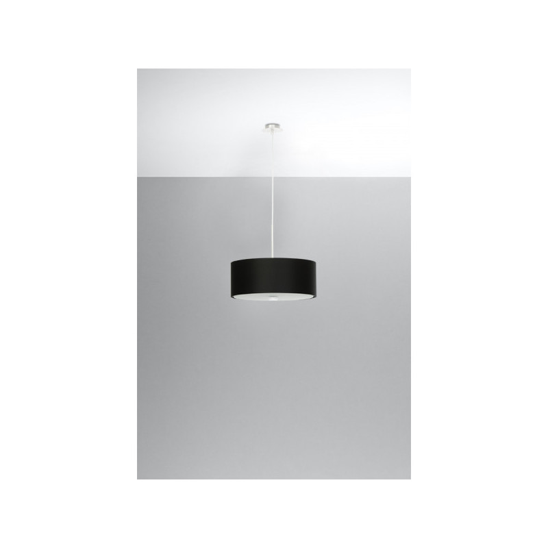 Lampe Suspendue avec abat-jour SKALA 3xE27 - noir