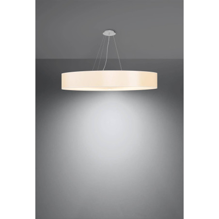 Lampe Suspendue avec abat-jour SKALA 100cm 6xE27 - blanc