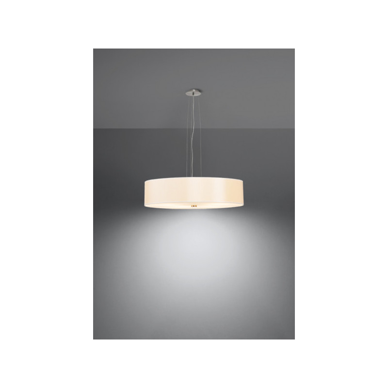 Lampe Suspendue avec abat-jou SKALA 5xE27 - blanc