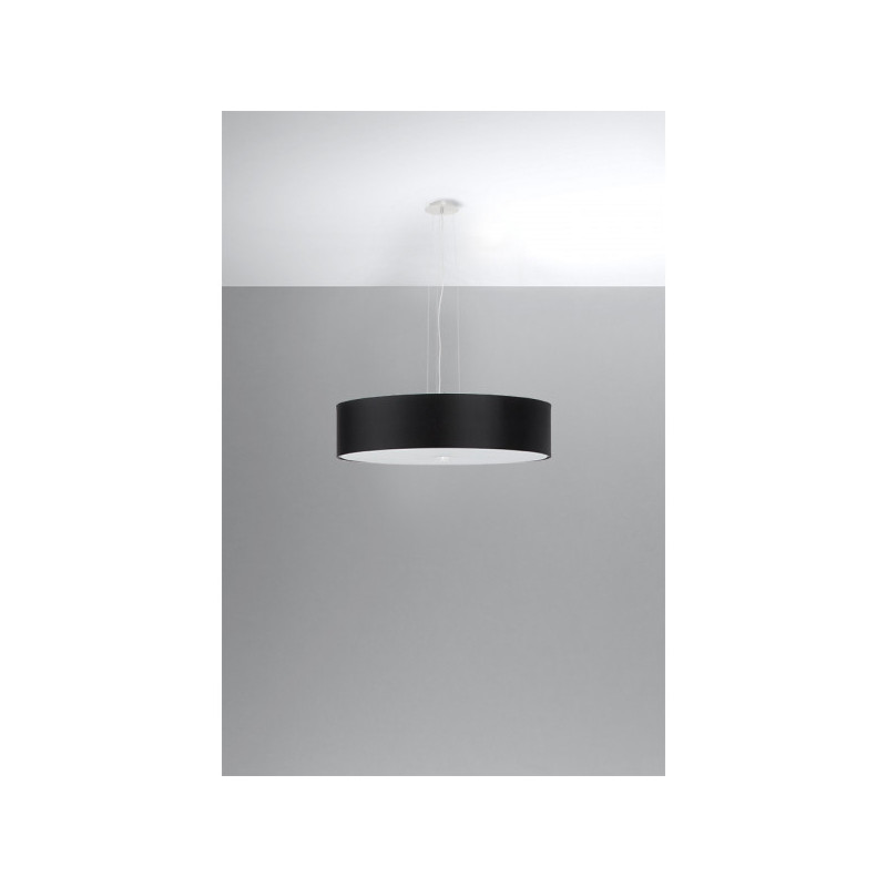 Lampe Suspendue avec abat-jou SKALA 5xE27 - noir